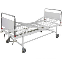 Epoxy power coating double cranks hospital bed